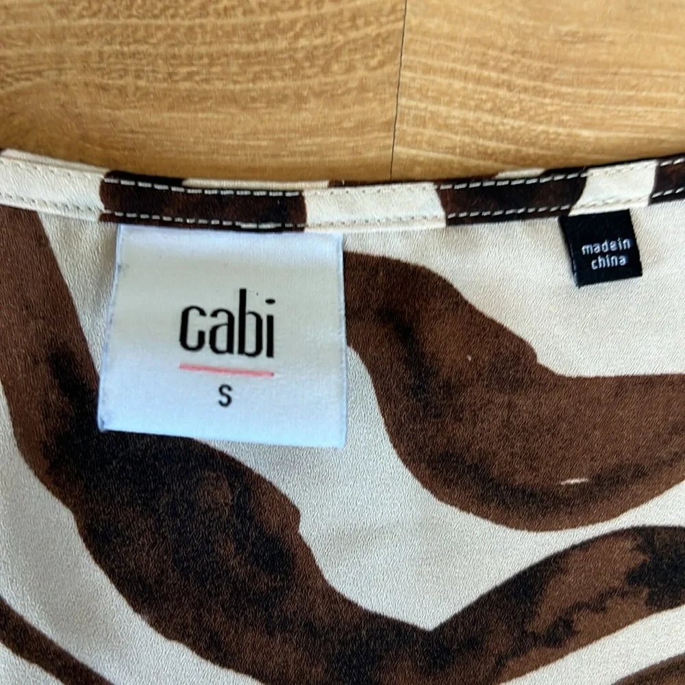 Cabi Animal Print Blouse_7
